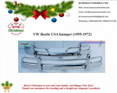 Volkswagen Beetle USA style bumper (1955-1972) by stainless steel  (VW Käfer USA type stoßfänger)