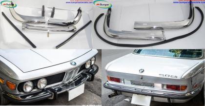 BMW 2800 CS / BMW E9 / BMW 3.0 CS bumper (1968-1975) by stainless steel (BMW 2800 CS Stoßfänger) (